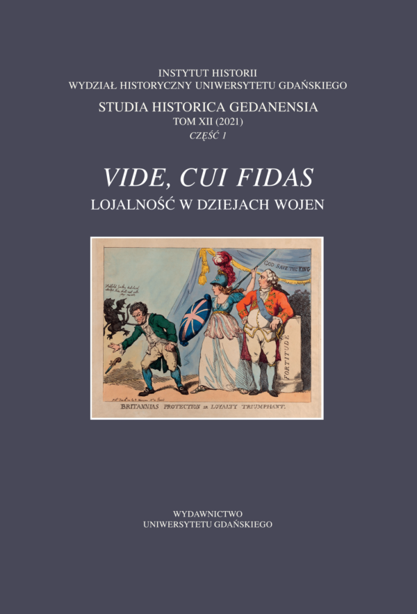 Studia Historica Gedanensia. Vide, cui fidas. Tom XII (2021), cz. 1 - obrazek 2