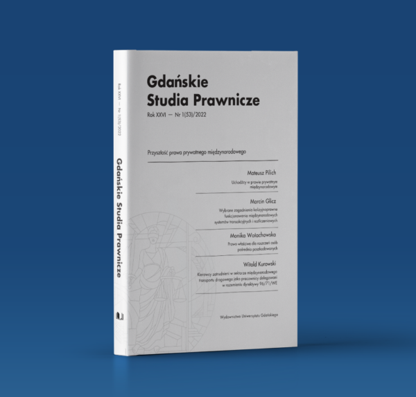 Gdańskie Studia Prawnicze 1(53)/2022
