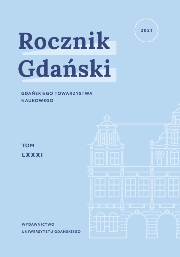 Rocznik Gdański. Tom LXXXI (2021) - obrazek 2