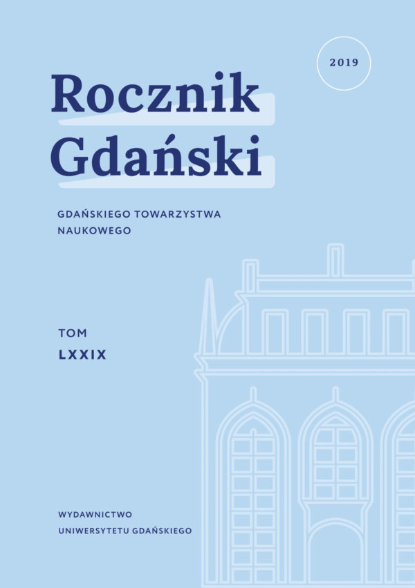Rocznik Gdański. Tom LXXIX (2019) - obrazek 2