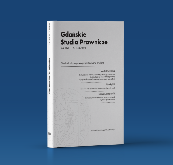 Gdańskie Studia Prawnicze 1(58)/2023