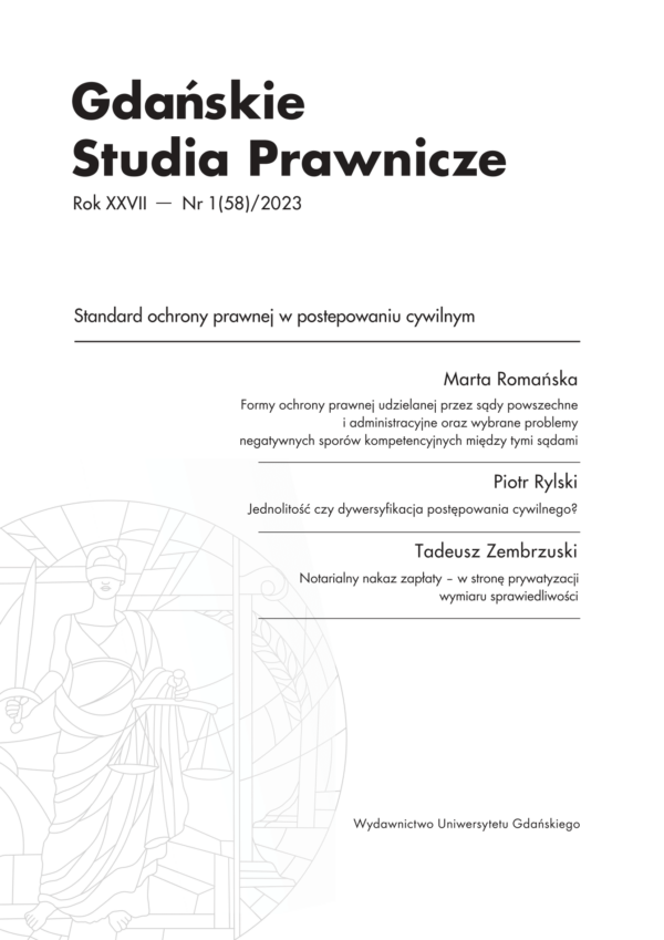 Gdańskie Studia Prawnicze 1(58)/2023 - obrazek 2