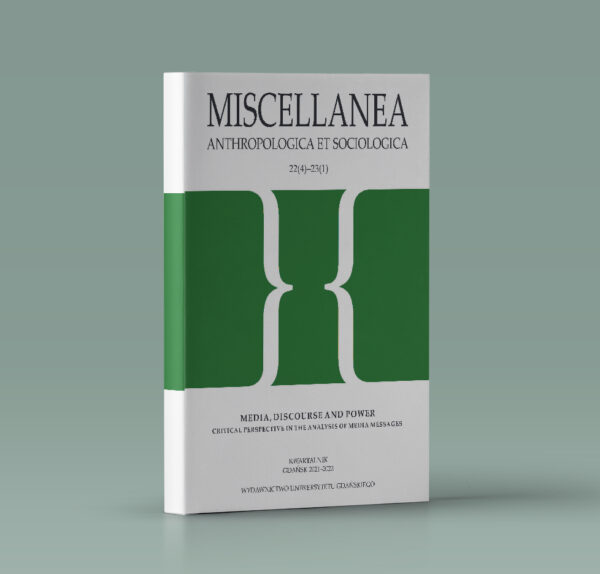 Miscellanea Anthropologica et Sociologica 22(4)–23(1)