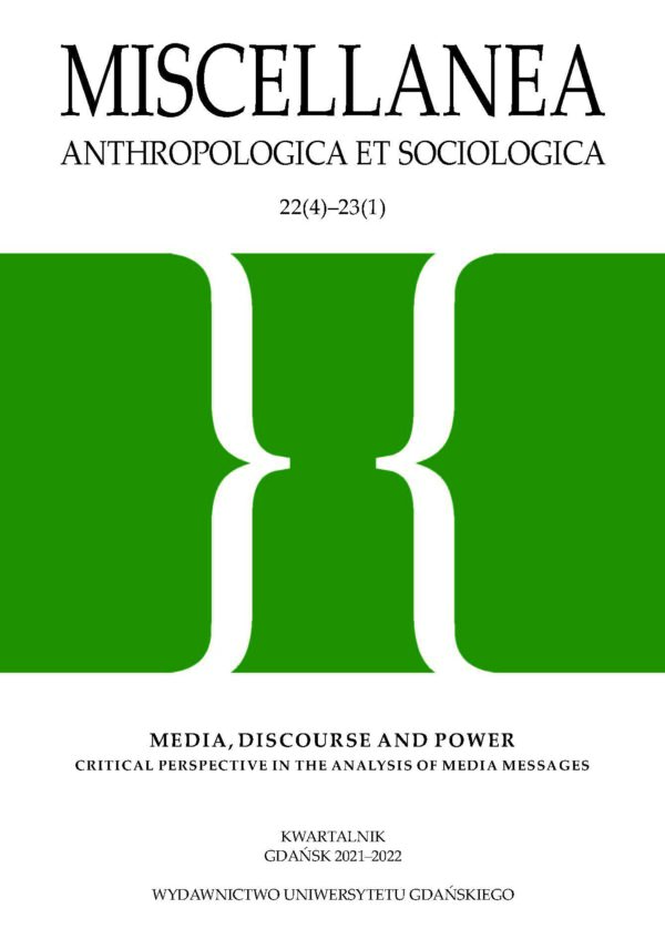 Miscellanea Anthropologica et Sociologica 22(4)–23(1) - obrazek 2