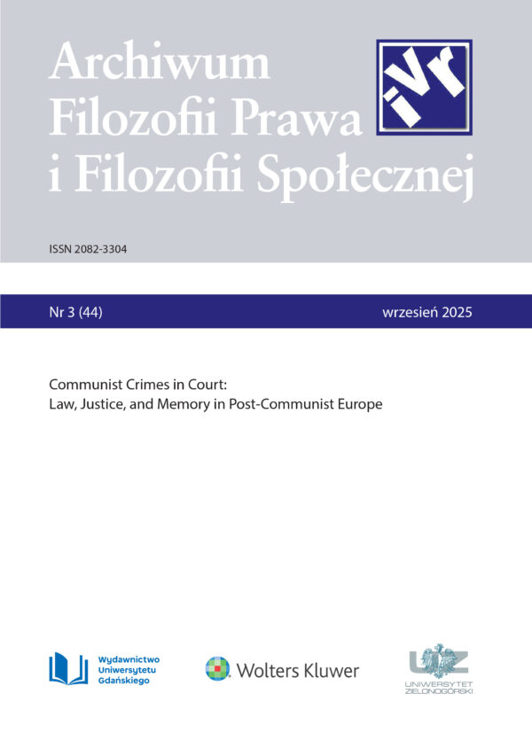 Archiwum Filozofii Prawa i Filozofii Społecznej 3(44)/2025 - obrazek 2